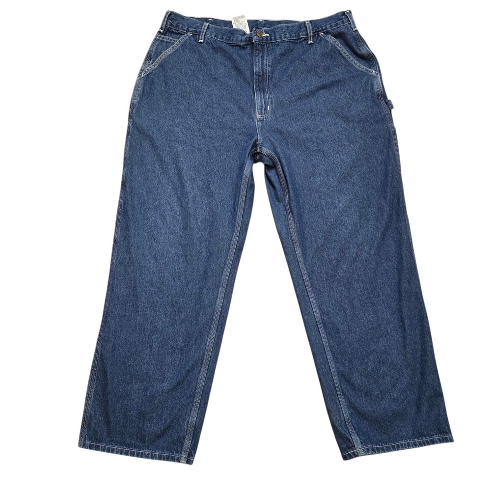 Carhartt B13-DST Original Dungaree Fit Carpenter Jeans Mens 42x30 Blue Work